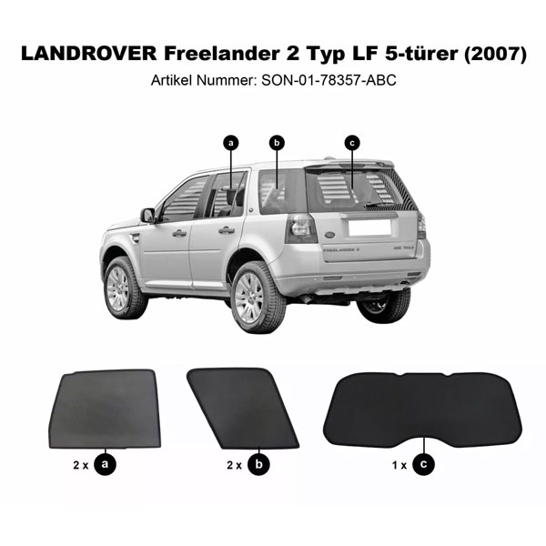 ClimAir Sonniboy Landrover Freelander 2 Typ LF 2007-2014 ABC Sonnenschutz 5tl 