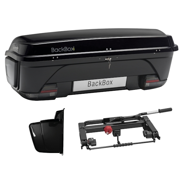 MFT 1500-S BackBox schwarz Heckbox mit 1201 BackCarrier und Ski Einsatz breit