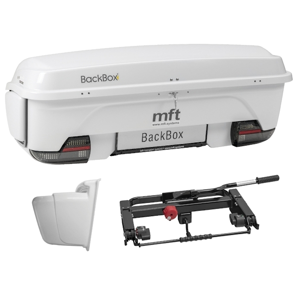 MFT 1500-W BackBox weiß Heckbox mit 1201 BackCarrier und Ski Einsatz breit