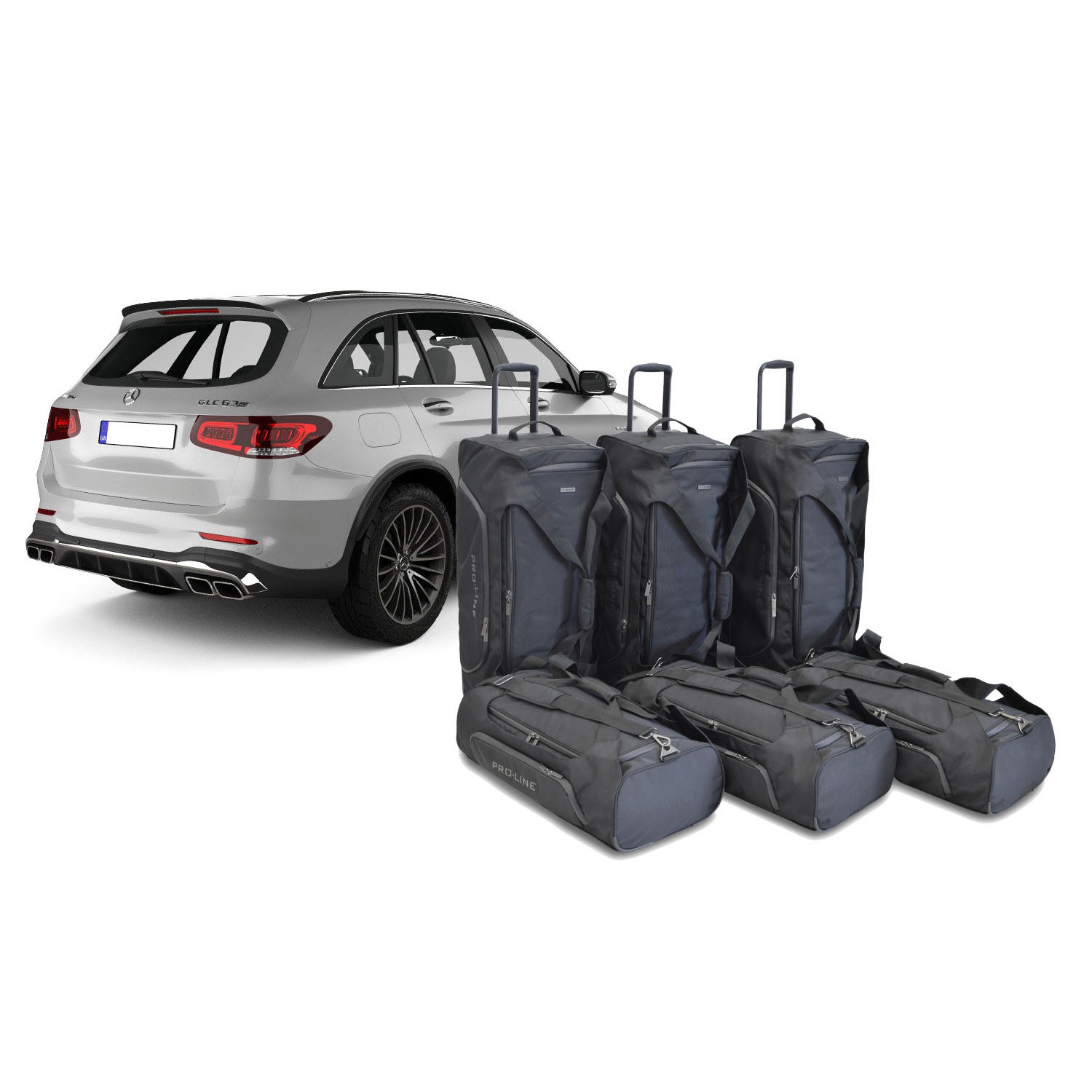 Car Bags Pro.Line M21701SP Mercedes GLC (X253) Bj. 15-22 Reisetaschen Set