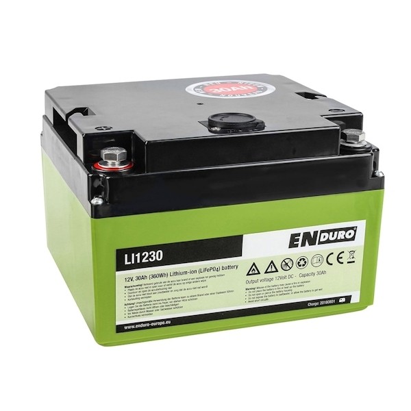 ENDURO Lithium Ionen Akku Batterie 30Ah LI1230 Energy Set 11814