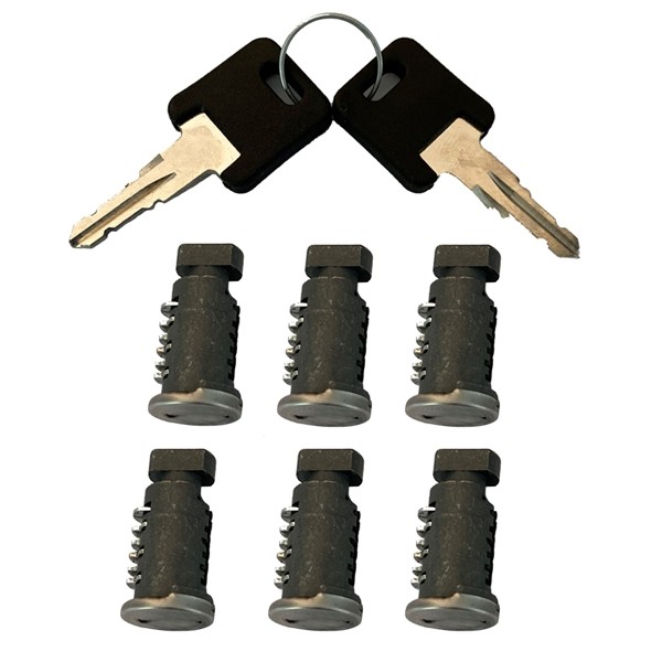 ATERA 083011 6 Schlösser + 2 Schlüssel