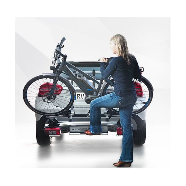 Bike carrier Atera Strada E-Bike XL - for 2 bicycles, expandable to 3  bicycles mounting on the towbar payload: 60 kg at Rameder