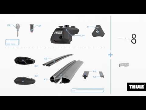 Dachträger VW Golf Variant 5-T Kombi 13-20 Reling THULE Alu Evo